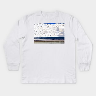 Flocking by the sea Kids Long Sleeve T-Shirt